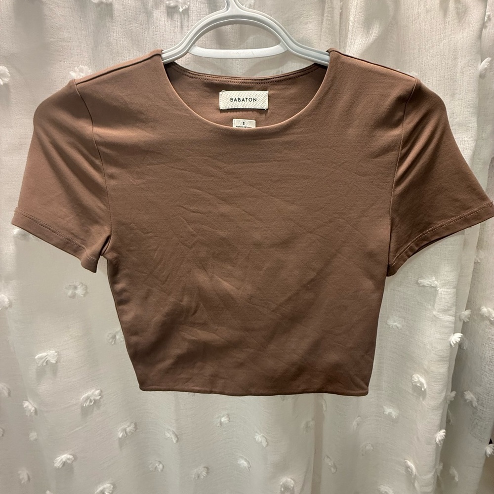 Babaton Brown Crop Top